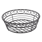 Image BASKET  Ø 20,3x6,3 CM NOIR ACIER (1 UNITÉ) #1