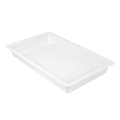 Image BACS GN 1/1 53 x 32 x 6,5 (h) CM BLANC MÉLAMINE (3 UNITÉ) #1
