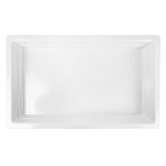 Image BACS GN 1/1  53 x 32 x 6,5 (h) CM BLANC MÉLAMINE (3 UNITÉ) #3