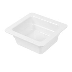 Image BACS GN 1/6 6,5 (h) CM BLANC MÉLAMINE (6 UNITÉ) #1