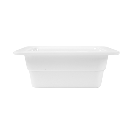 BACS GN 1/6  6,5 (h) CM BLANC MÉLAMINE (6 UNITÉ)