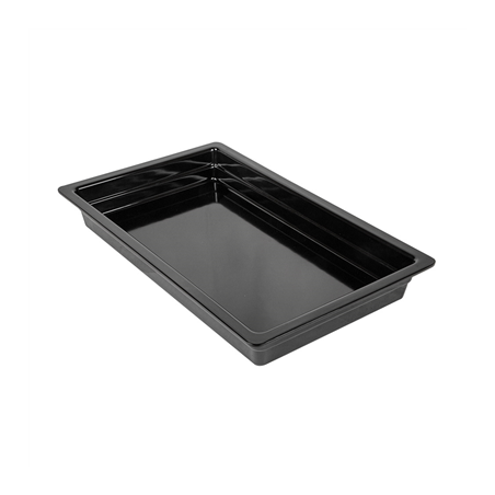 Image BACS GN 1/1  53 x 32 x 6,5 (h) CM NOIR MÉLAMINE (3 UNITÉ) #1