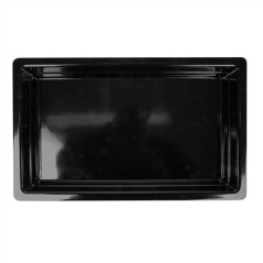 Image BACS GN 1/1  53 x 32 x 6,5 (h) CM NOIR MÉLAMINE (3 UNITÉ) #3