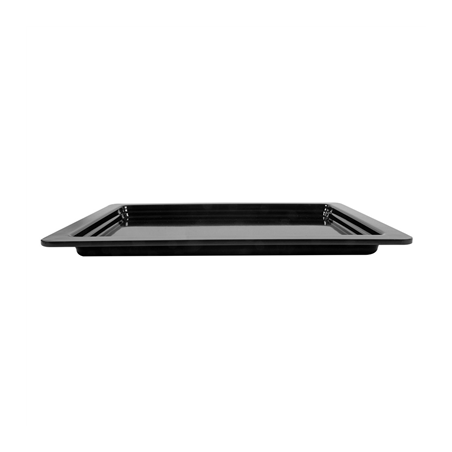 BACS GN 1/2  32,5 x 26 x 2 (h) CM NOIR MÉLAMINE (6 UNITÉ)