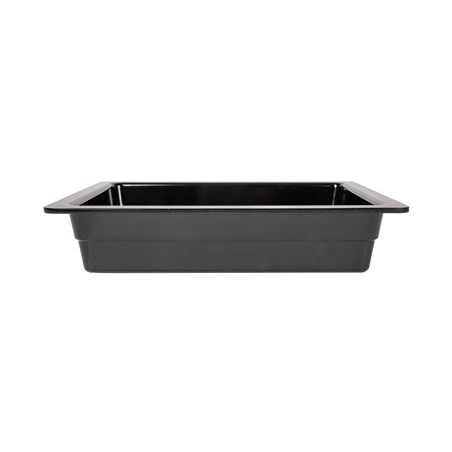 BACS GN 1/2  32,5 x 26 x 6,5 (h) CM NOIR MÉLAMINE (6 UNITÉ)