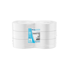 Image HYGIENIQUE "MAXI JUMBO" ECOLABEL 2 PLIS - 340 M 17 G/M2 Ø26x9,5 CM BLANC OUATE (6 UNITÉ) #1