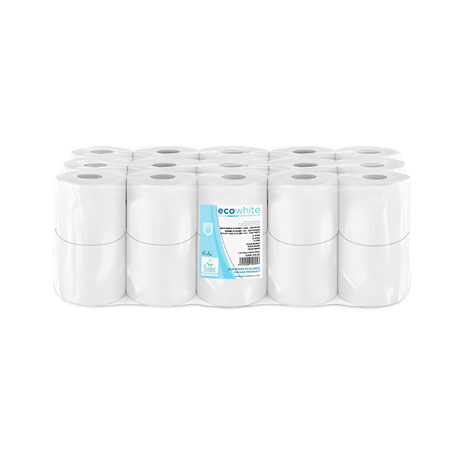 Image HYGIENIQUE SEMI-INDUSTRIEL ECOLABEL 2 PLIS - 73 M  17 G/M2 Ø12,5x9,5 CM BLANC OUATE (30 UNITÉ) #1