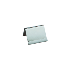 Image CHEVALETS POUR ÉTIQUETTES DE TABLE  6,4x5,7x4,2 CM ARGENTE INOX (25 UNITÉ) #1