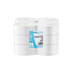 Image HYGIÉNIQUE "BABY JUMBO" ECOLABEL 2 PLIS - 0,5KG 17 G/M2 Ø19,5x9,5 CM BLANC OUATE (12 UNITÉ) #1