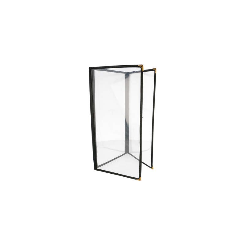 MENU "AMÉRICAIN" 3 CORPS 10,5x29,7 CM NOIR PVC (1 UNITÉ) MENU "AMÉRICAIN" 3 CORPS 10,5x29,7 CM NOIR PVC (1 UNITÉ)