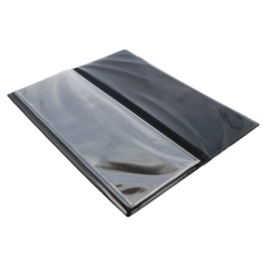 Image PORTE MENU 6 POCHETTES  10,5x29,7 CM NOIR PVC (1 UNITÉ) #4