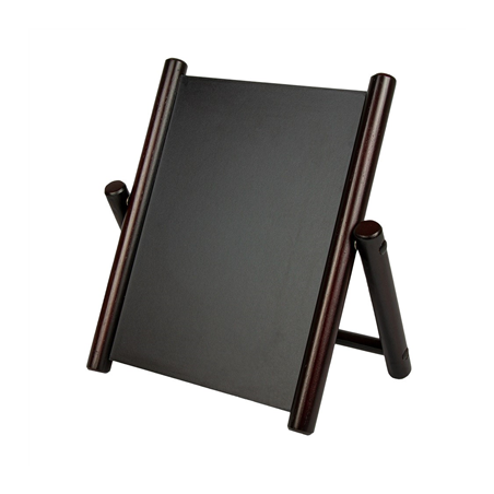 Image PANNEAU / ARDOISE DE TABLE  32x32 CM NOIR BOIS (1 UNITÉ) #1