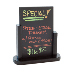 Image PANNEAU / ARDOISE DE TABLE  10,2x15,2 CM NOIR BOIS (1 UNITÉ) #1