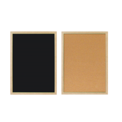 Image PANNEAU RÉVERSIBLE  45x60 CM NOIR (1 UNITÉ) #1