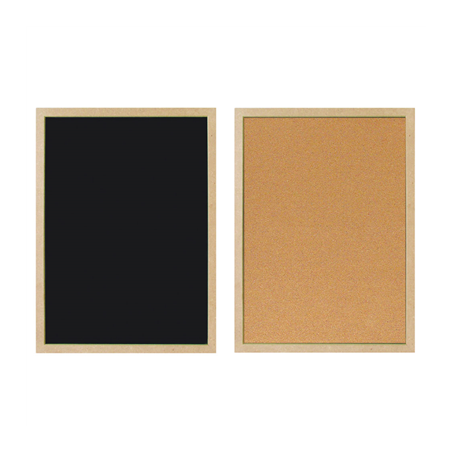Image PANNEAU RÉVERSIBLE  60x90 CM NOIR (1 UNITÉ) #1