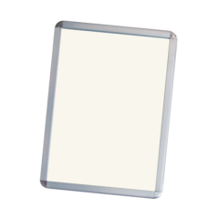 Image PANNEAU AFFICHES  47x60 CM ARGENTE ALUMINIUM (1 UNITÉ) #1