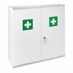 Image ARMOIRE PHARMACIE  52,5x19,5x53 CM BLANC ACIER (1 UNITÉ) #1