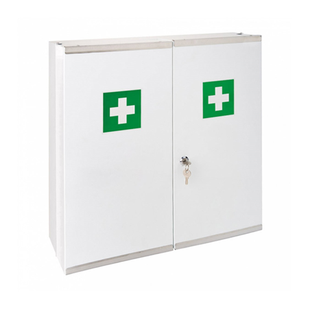Image ARMOIRE PHARMACIE  52,5x19,5x53 CM BLANC ACIER (1 UNITÉ) #1