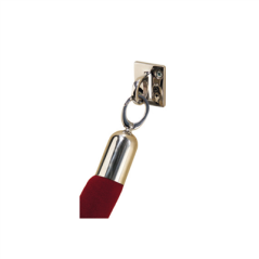 Image CROCHET MURAL POUR CORDON   ARGENTE INOX (1 UNITÉ) #1