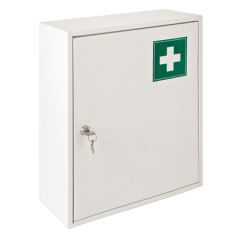 Image ARMOIRE PHARMACIE  36x15x45 CM BLANC ACIER (1 UNITÉ) #1