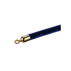 Image CORDON COLONNE MOBILE OR  Ø 3,2x150 CM BLEU VELOURS (1 UNITÉ) #1