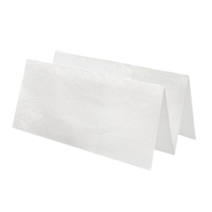 Image SERVIETTES ESSUIE-MAINS 2 PLIS ZIGZAG 37 G/M2 21x22,5 CM BLANC OUATE (4000 UNITÉ) #1