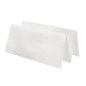 Image SERVIETTES ESSUIE-MAINS 2 PLIS ZIGZAG  37 G/M2 21x22,5 CM BLANC OUATE (4000 UNITÉ) #1