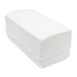 Image SERVIETTES ESSUIE-MAINS 2 PLIS ZIGZAG  37 G/M2 21x22,5 CM BLANC OUATE (4000 UNITÉ) #2