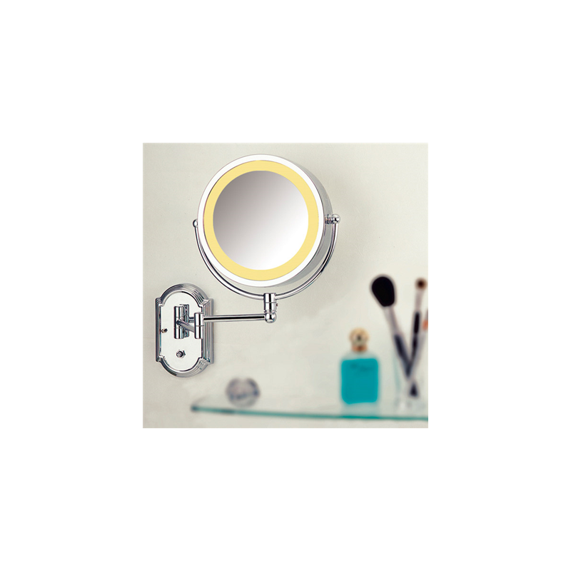 MIROIR BAINS MURAL, 2 FACES 230 V. GROSSISSANTx3 Ø21,5x36 CM ARGENTE METAL (1 UNITÉ) MIROIR BAINS MURAL, 2 FACES 230 V. GROSSISSANTx3 Ø21,5x36 CM ARGENTE METAL (1 UNITÉ)