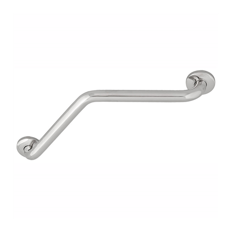 Image BARRE AVEC COUDE  49,5x12x6,5 CM ARGENTE INOX (1 UNITÉ) #1