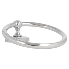 Image ROND SERVIETTE DE TOILETTE  Ø 18x5 CM ARGENTE INOX (1 UNITÉ) #3