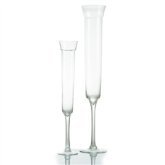 Image DÉCORATION GÉANTE "FLUTE" Ø 10,3/10,9x60 CM TRANSPARENT VERRE (1 UNITÉ) #1