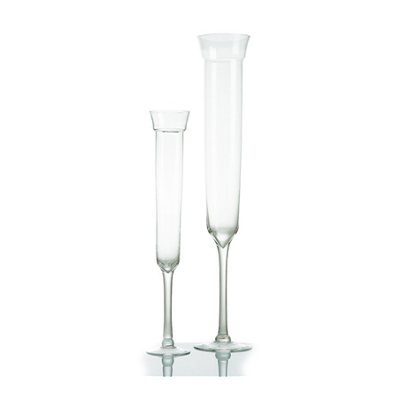 Image DÉCORATION GÉANTE "FLUTE"  Ø 10,3/10,9x60 CM TRANSPARENT VERRE (1 UNITÉ) #1