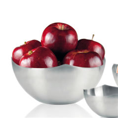 Image BOL POUR PAIN/FRUIT Ø 24x10 CM ARGENTE INOX (1 UNITÉ) #1