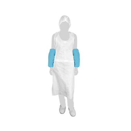 MANCHONS ÉLASTIQUES  40µ 36 CM BLEU LDPE (100 UNITÉ)