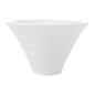 Image BOLS CONIQUES STRIÉS 160 ML  Ø9,5x6,5 (h) CM BLANC PORCELAINE (6 UNITÉ) #2