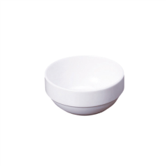 Image BOLS SALADIERS 70 ML Ø 6,4x2,8 CM BLANC PORCELAINE (12 UNITÉ) #1