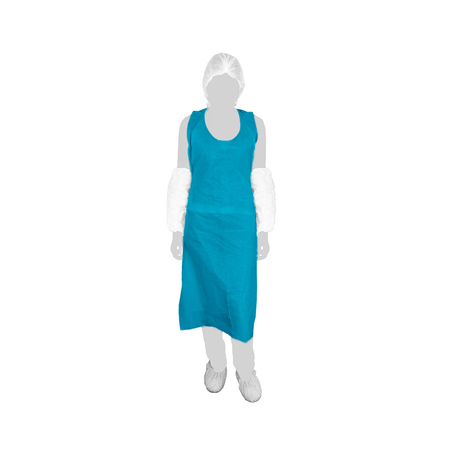 Image TABLIERS AU DÉTAIL  25µ 76x122 CM BLEU LDPE (100 UNITÉ) #1