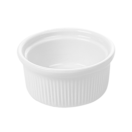 Image RAMEQUINS 120 ML Ø 7,8x3,7 CM BLANC PORCELAINE (12 UNITÉ) #1