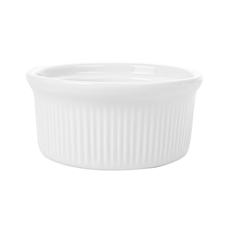 RAMEQUINS 120 ML Ø 7,8x3,7 CM BLANC PORCELAINE (12 UNITÉ)