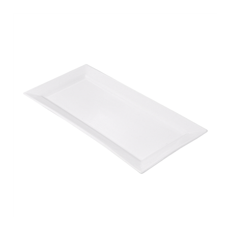 Image ASSIETTES RECTANGULAIRES  36,2x17,8 CM BLANC PORCELAINE (12 UNITÉ) #1
