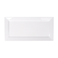 Image ASSIETTES RECTANGULAIRES  36,2x17,8 CM BLANC PORCELAINE (12 UNITÉ) #3