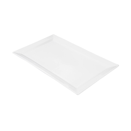 ASSIETTES RECTANGULAIRES  45x28 CM BLANC PORCELAINE (6 UNITÉ)