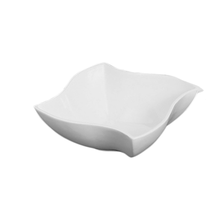 Image BOLS ONDULÉS 700 ML 17,7x6,7 CM BLANC PORCELAINE (6 UNITÉ) #1