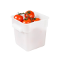 Image BAC ALIMENTAIRE 4 L 18x18x19 CM BLANC PP (1 UNITÉ) #2