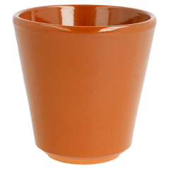 Image VERRES EN FAÏENCE 200 ML Ø 8,7x8,7 CM MARRON ROUGEATRE CERAMIQUE (36 UNITÉ) #1