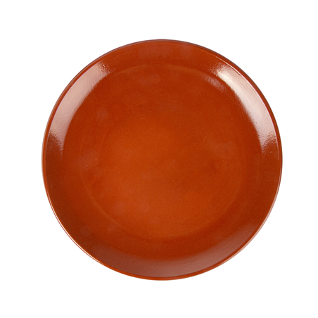 Image ASSIETTES EN FAÏENCE  Ø 23x2,7 CM MARRON ROUGEATRE CERAMIQUE (12 UNITÉ) #1