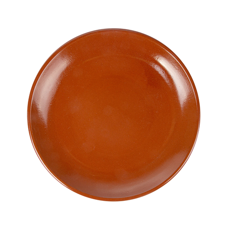 Image ASSIETTES EN FAÏENCE  Ø 26,2x3 CM MARRON ROUGEATRE CERAMIQUE (12 UNITÉ) #1