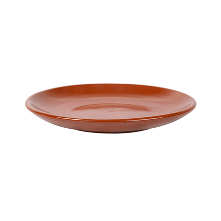 ASSIETTES EN FAÏENCE  Ø 26,2x3 CM MARRON ROUGEATRE CERAMIQUE (12 UNITÉ)