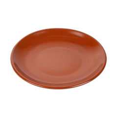Image ASSIETTES EN FAÏENCE  Ø 26,2x3 CM MARRON ROUGEATRE CERAMIQUE (12 UNITÉ) #3